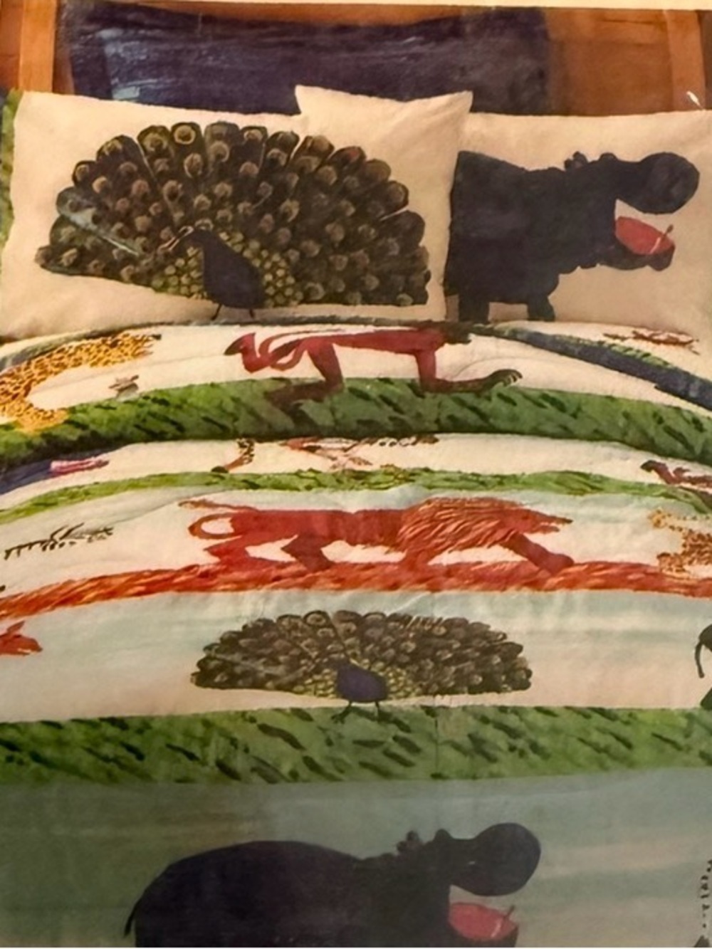 Vintage 2006 Eric Carle African Savannah Full sheet Set new old stock